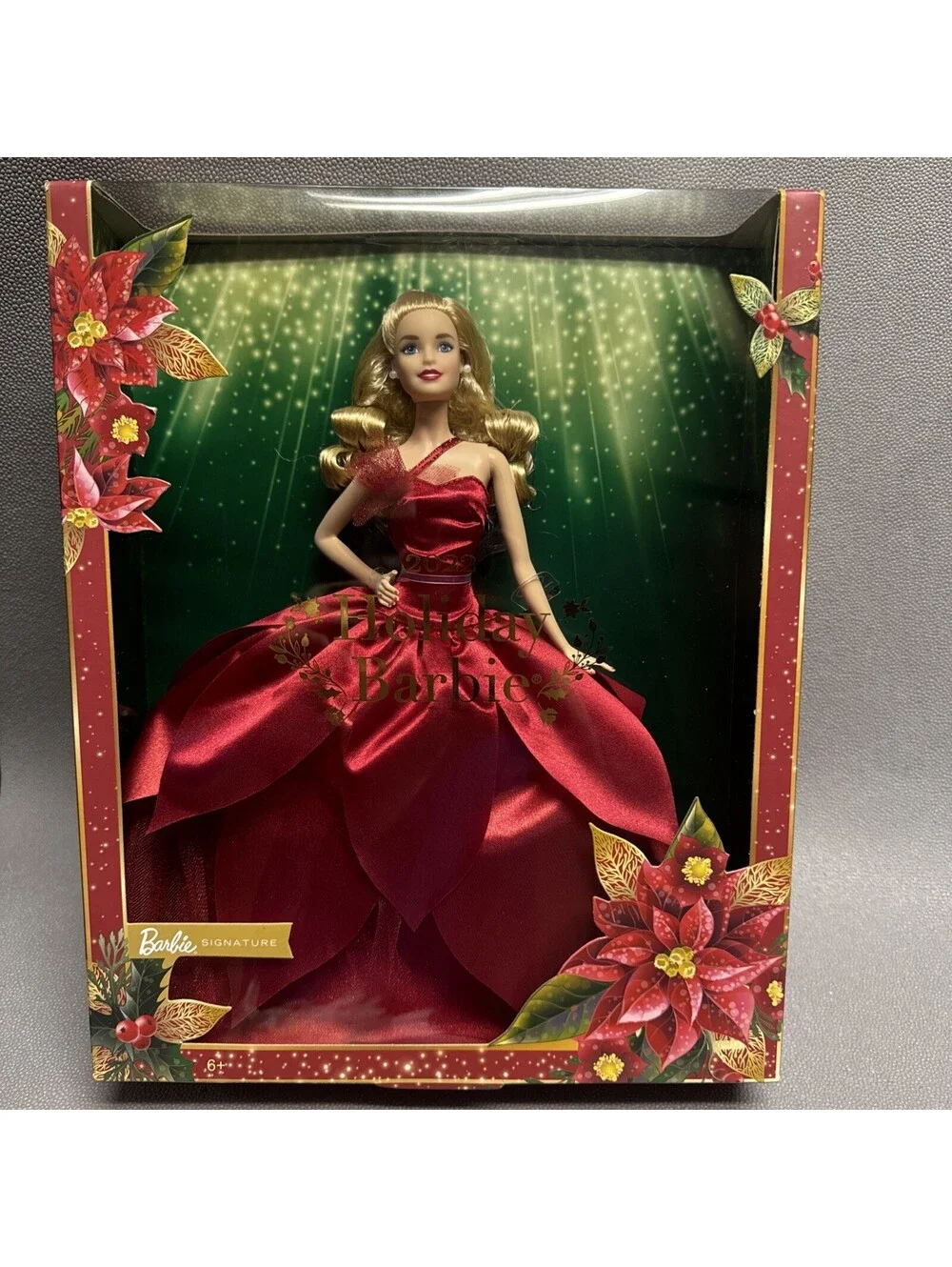 Mattel 2022 Holiday Barbie Doll Collector Edition Blonde 12 in Christmas